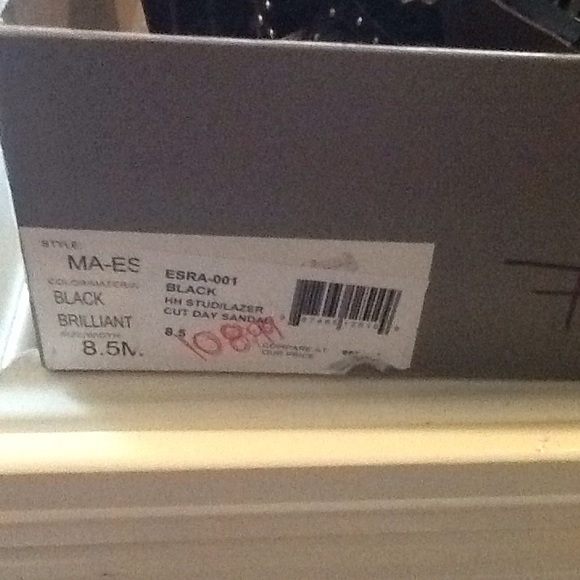 BCBG Ersa High Heeled Studded Laser Cut Sandals - Picture 5 of 7